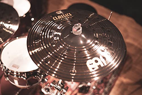 Meinl Cymbals Classics Custom Dark Cymbal Set - Juego de Platillos de Batería con Plato Hihat de 14 pulgadas, 16 Crash y 20 Ride - Bronce B12, Acabado Oscuro (CC141620)