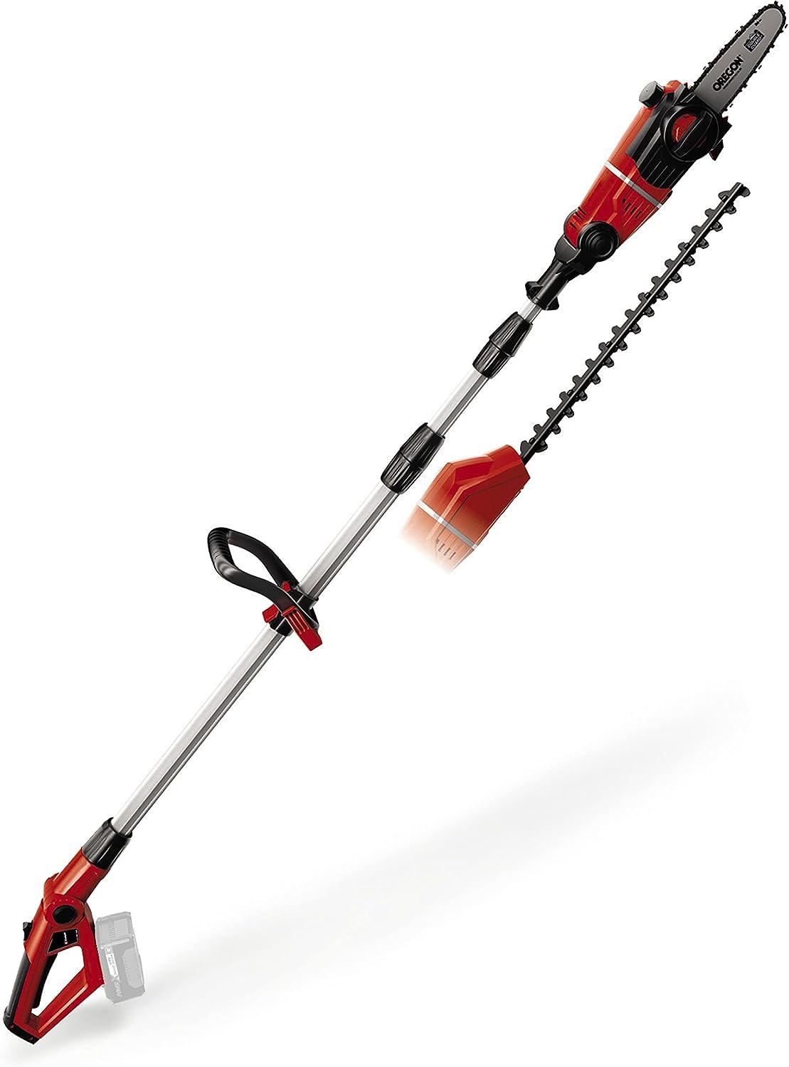 Einhell Herramienta multifunción de batería Power X Change GE-HC 18 Li T Solo - 200 W, 18 V, cortasetos y sierra eléctrica 2 en 1, espada Oregon, cargador y batería no incluidas