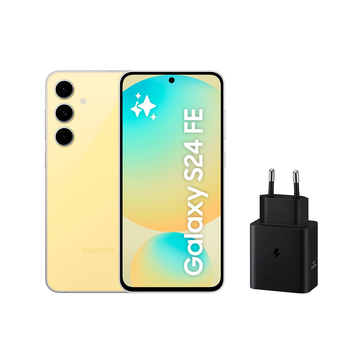 Samsung Galaxy S24+ y Cargador 45W, Móvil con IA, Smartphone Android, 12GB RAM Más Rápida, 512GB Almacenamiento, Cámara 50MP, Gran Pantalla, Batería Larga Duración, Gris Marble (Versión Española)