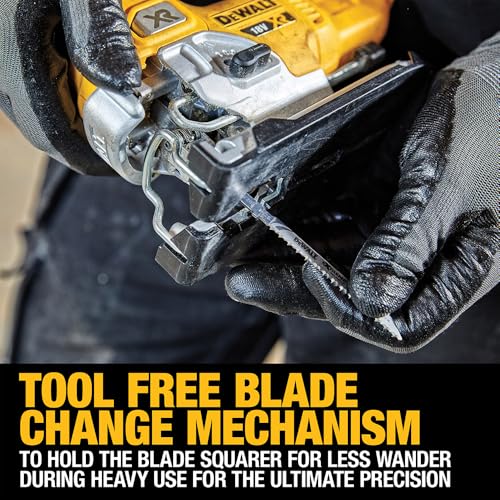 DEWALT DCS335NT-XJ, Sierra de calar sin escobillas 18V XR, Incluye maletín TSTAK, 3200cps/min, Corte madera 135mm /Acero 10mm, No incluye batería ni cargador