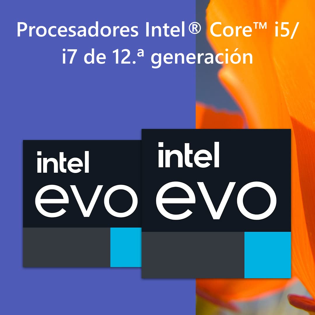 Microsoft Surface Laptop 5 - Ordenador portátil de 15" táctil accionado por Intel EVO,12º generacion Intel Core i7-1255U, 8GB RAM, 512GB SSD con Intel Iris Xe Graphics y Windows 11 Home