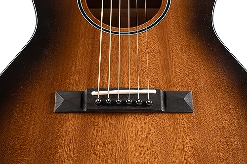 Cort Core PE - Guitarra electroacústica Parlor - Negro degradado poros abiertos (+ funda blanda)