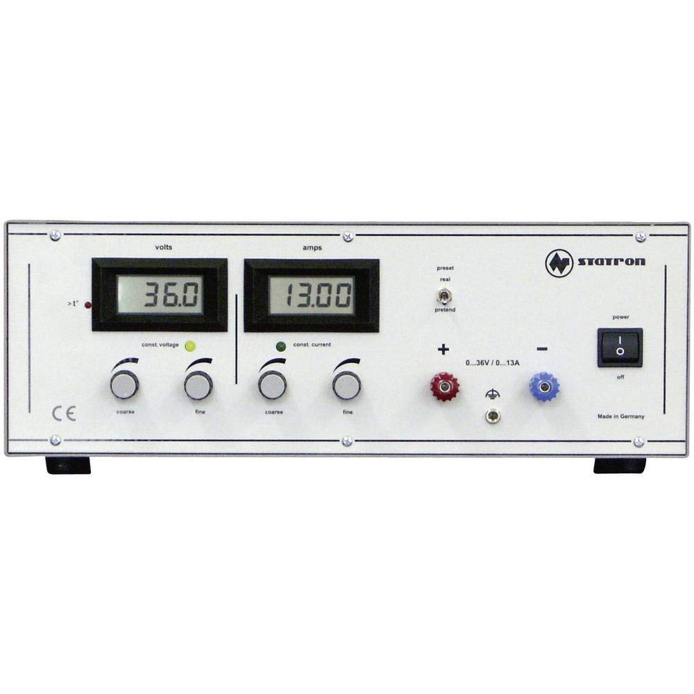 Statron 3252.1 - Fuente de alimentación para Laboratorio (Ajustable 0-36 V/CC, 0-13 A, 468 W)