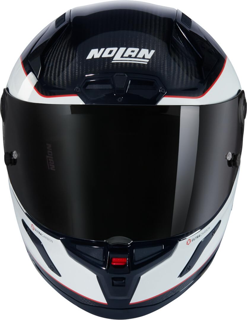 NOLAN Casco X-804 RS ASSO DI PICCHE 343 S, Carbono/Blanco/Rojo
