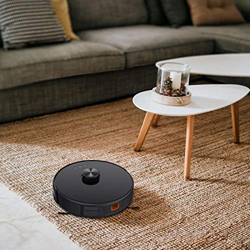V-TAC Aspirador giroscópico Robotizado de Carga automática Compatible con Amazon Alexa y Google Home, Color Negro