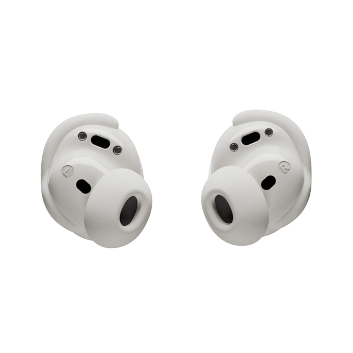 Bose QuietComfort Earbuds True Wireless, Auriculares con Bluetooth con cancelación de Ruido Activa y micrófono, Tecnología Deep Bass y clasificación IPX4, hasta 8,5 Horas de autonomía, Blanco Ahumado