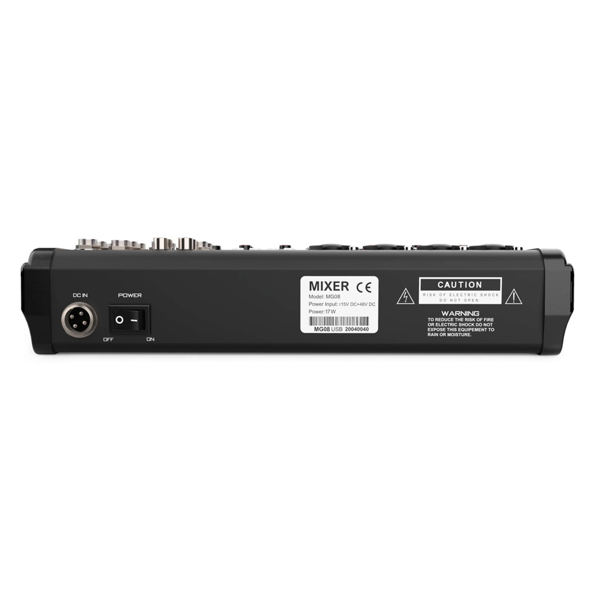 Audibax MG08 USB Mesa Mezclas 8 Canales con Bluetooth, MP3, USB Rec y Efectos