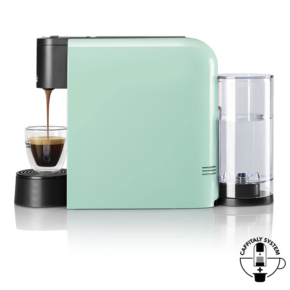 Caffitaly System, Máquina de café Volta S35 para cápsulas originales, compacta, rápida y silenciosa, sistema multibebida, dosificación automática, encendido rápido, apagado automático, 42