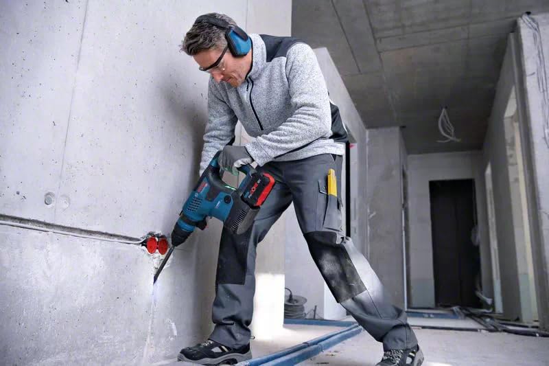 Bosch Professional BITURBO GBH 18V-34 CF - Martillo perforador combinado a batería (18V, 5,8 J, Ø máx. hormigón 32 mm, SDS plus, Connectivity, 2 baterías ProCORE18V 5.5Ah, en maletín)