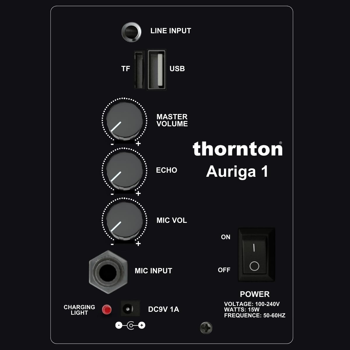 Thornton Auriga-1, Paquete de Altavoz Activo con Micrófono Inalámbrico de Diadema