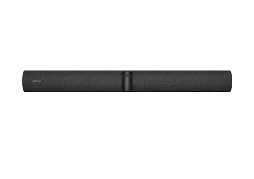 Jabra PanaCast 50 Video Bar System Zoom Rooms - Barra de Camara videoconferencia Todo en uno para Salas de reuniones Medianas, Tableta con Pantalla táctil incluida, visión de 180 Grados - Negro