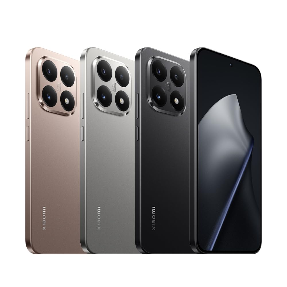 XIAOMI 15T - Smartphone de 12+256GB, Lente óptica Leica Summilux, MediaTek Dimensity 8400-Ultra, Pantalla Eye Care de 6,83" 120 Hz, HyperCharge de 67W, Cargador no Incluido, Negro (Versión ES)