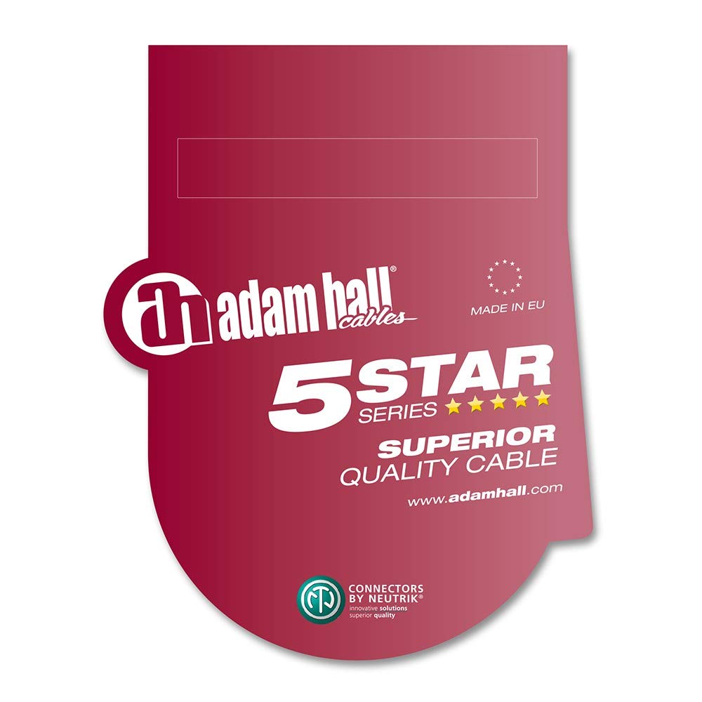 Adam Hall Cables 5 STAR S225 SS 2000 - Cable para altavoz (2 x 2,5 mm², 4 pines, NEUTRIK speakON 20 m)