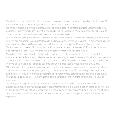 Xiaomi MRouter WiFi6 AX3000 - Puerto Gigabit, Mesh para Red Integrada, Velocidades Máximas WiFi6esh System AX3000 NE EU(Paquete de 3)