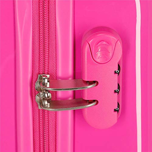 Disney Love Minnie Maleta de cabina Rosa 37x55x20 cms Rígida ABS Cierre combinación 32L 2,5Kgs 4 Ruedas Dobles Equipaje de Mano