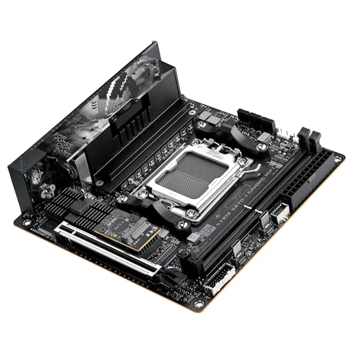 ASUS ROG Strix X870-I Gaming WiFi - Placa Base AMD Mini-ITX, 10+2+1 etapas de Potencia, DDR5, 2X M.2, PCIe 5.0 Compatible con GPU de última generación, WiFi 7, USB4, ROG Strix HIVE II