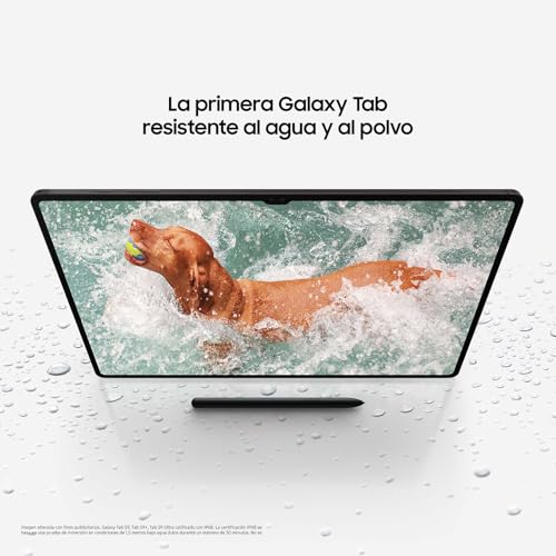 Samsung Galaxy Tab S9, 128 GB, 5G + Cargador 45W - Tablet Android con IA, Ranura MicroSD, S Pen Incluido, Beige (Versión Española)