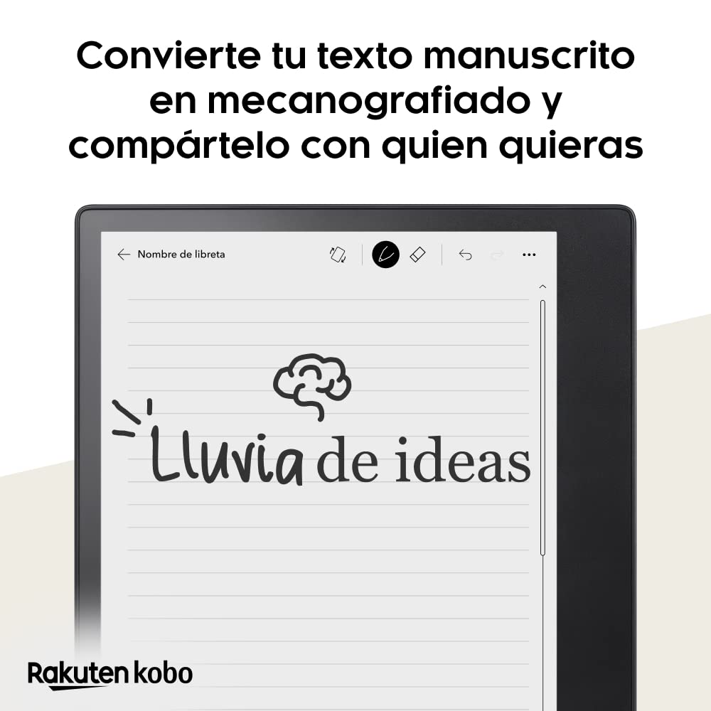 Kobo Elipsa 2E | eReader | Pantalla tรกctil antirreflejos de 10,3โ con ComfortLight Pro | Incluye Kobo Stylus 2 | Brillo Ajustable | Wi-Fi | Tecnologรญa Carta E Ink | 32 GB