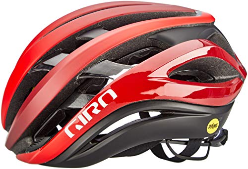Giro - Aether MIPS - Casco de Carretera, Aether MIPS, Unisex Adulto, Color Mate Rojo Brillante/Oscuro., tamaño Large/59-63 cm