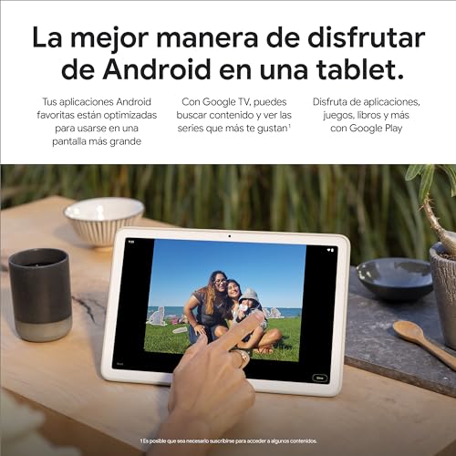 Google Pixel Tablet - Tablet Android con Pantalla de 11 Pulgadas y batería de duración extralarga - 8 GB de RAM - 256 GB de Almacenamiento - Porcelana