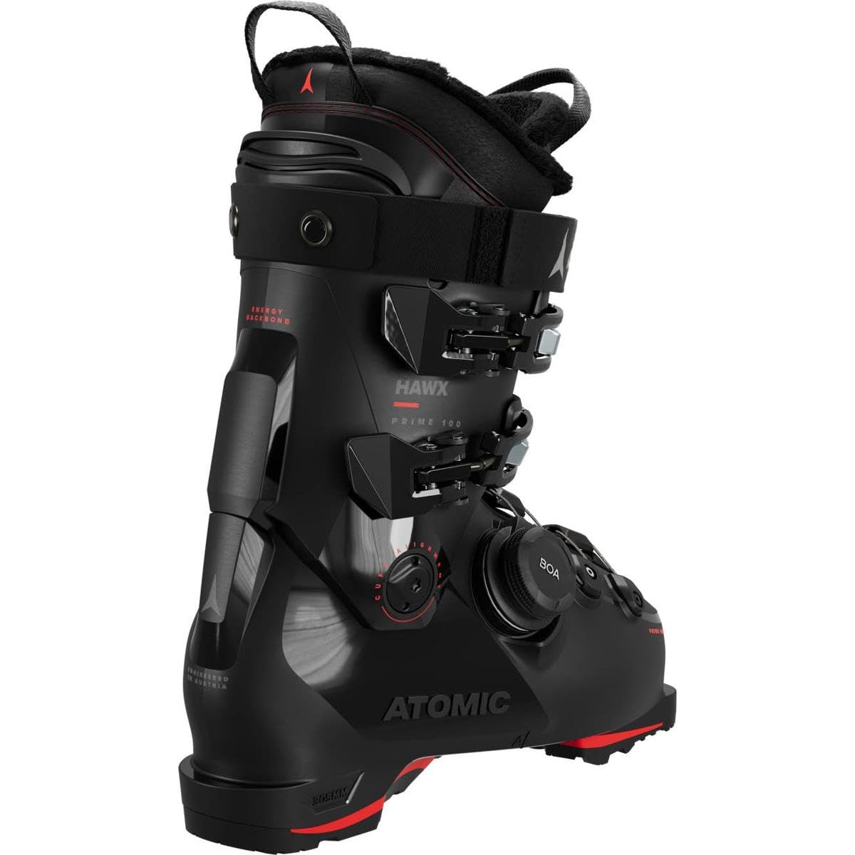 ATOMIC HAWX Prime 100 Boa Gw Botas Alpine, Unisex, Negro/Rojo, 30/30.5