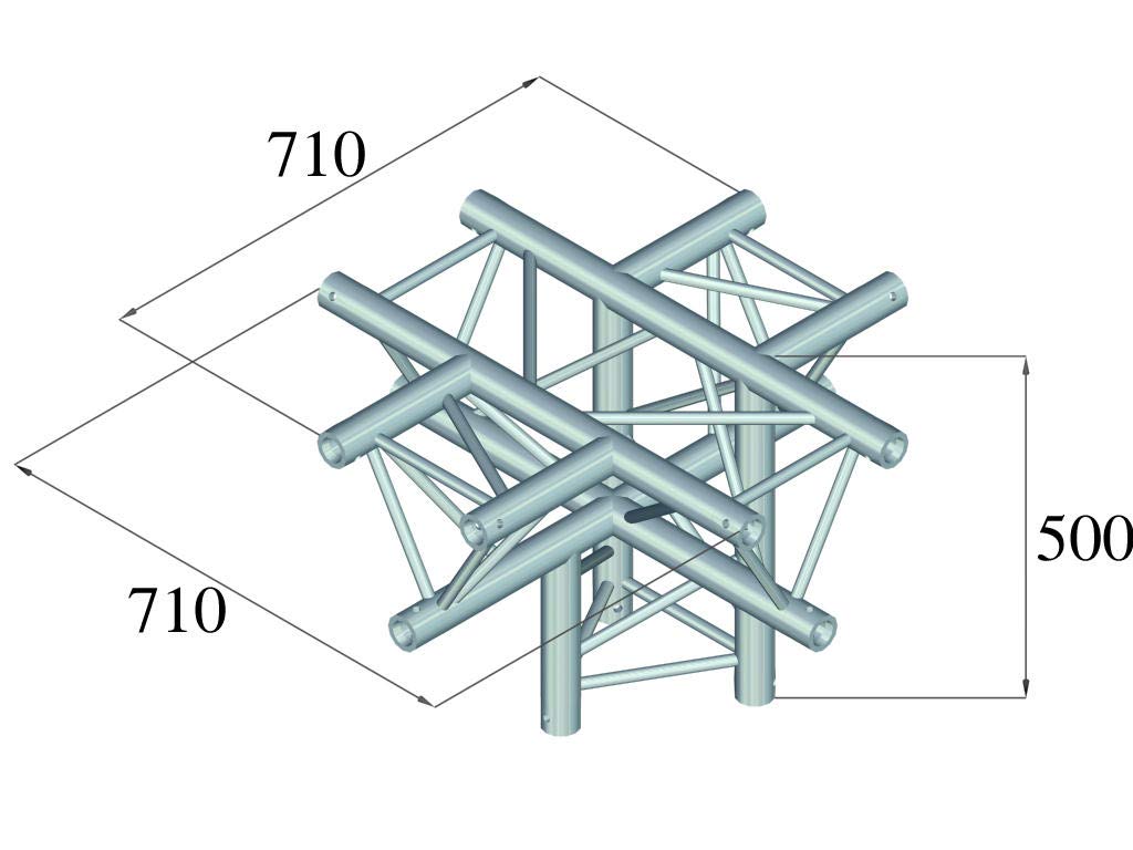 Alutruss Trilock 60302426 - Ángulo de 5 vías