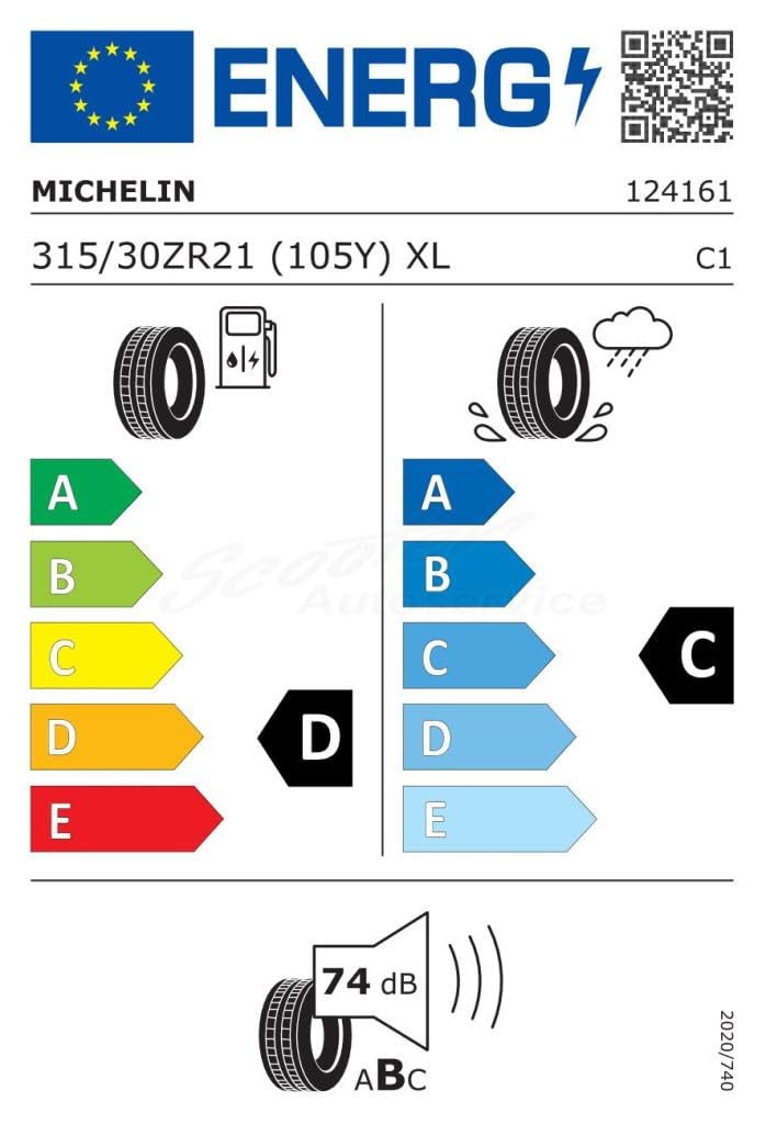 MICHELIN 315/30 R21 105Y P.SPORT CUP 2 N0(PORSCHE)
