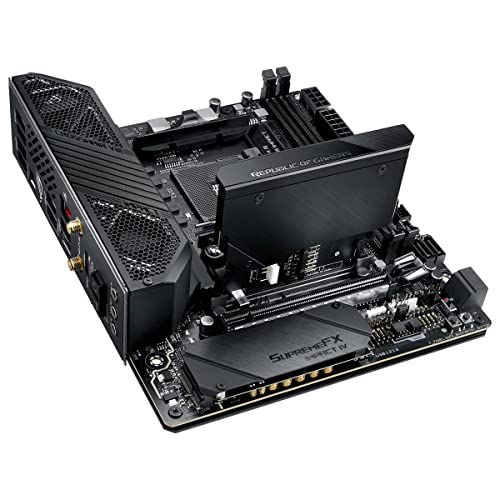 ASUS ROG Crosshair VIII Impact - Placa base Gaming mini-DTX AMD AM4 X570 con tarjeta SO-DIMM.2 (dos M.2), Wi-Fi 6, PCIe 4.0, sonido SupremeFX, iluminación Aura Sync RGB, SATA 6 Gb/s y USB 3.2 Gen. 2