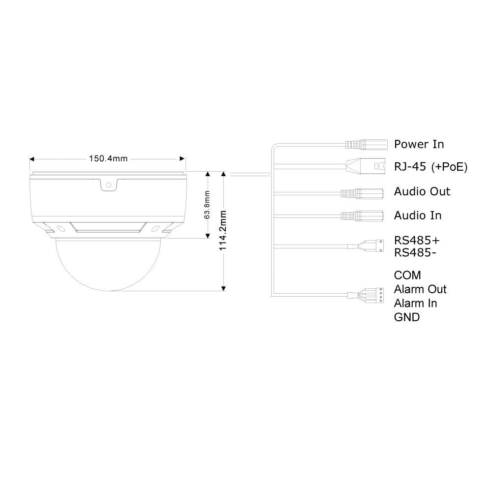 PROVISION ISR Provisión DAI+250IP5MVF 25M IR 3.3-12MM Motorized VARI-Focal Vandal-Proof Dome