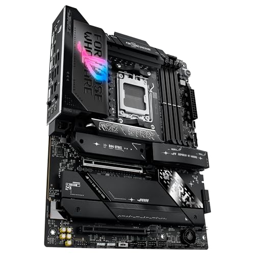 ASUS ROG Strix X870E-E Gaming WiFi - Placa Base AMD ATX, 18+2+2 etapas de Potencia, DDR5, 5X M.2, PCIe 5.0 Compatible con GPU de última generación, WiFi 7, USB 20G con PD 3.0 de hasta 30 W
