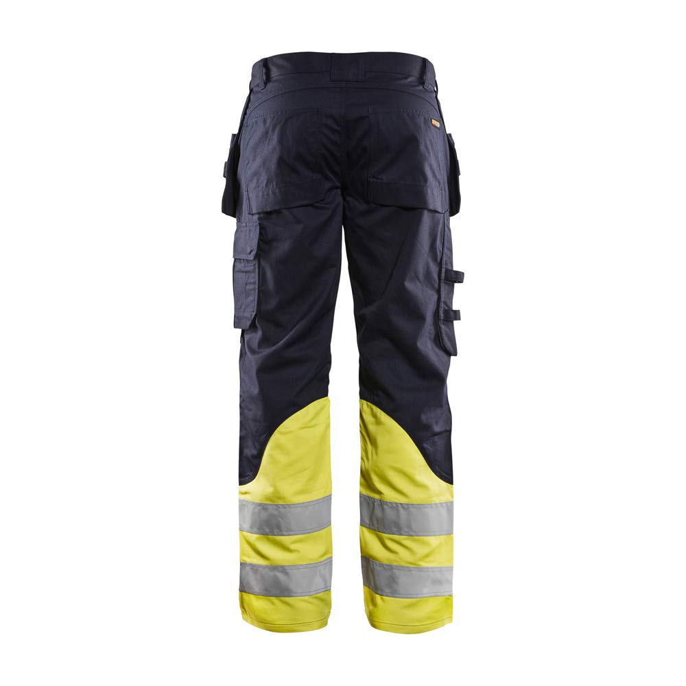 Blaklader 148915128933C152 Multinorm - Pantalones de trabajo inherente, color azul marino/amarillo, talla C152