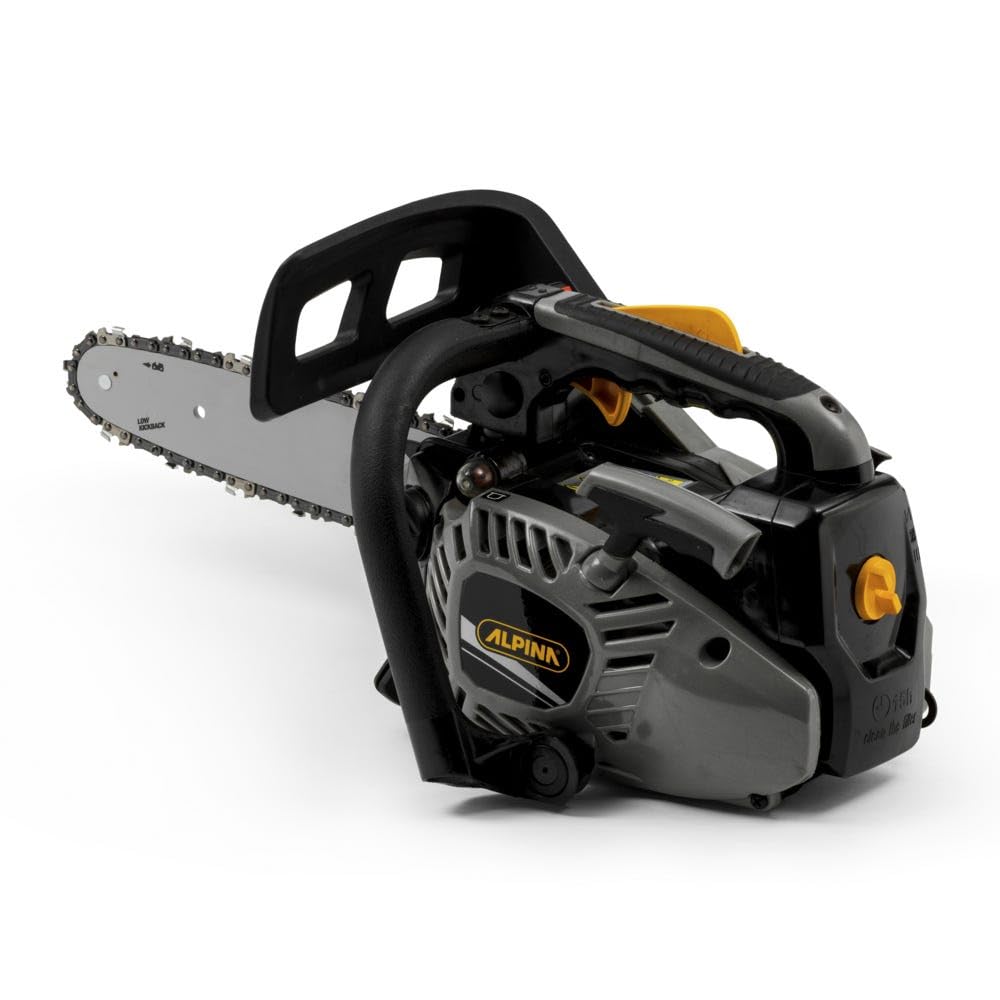 Alpina Motosierra de poda APR 25 (10)'', Para la corte de madera, Barra de corte 25 cm (10''), Motor de gasolina 25.4 cc, 900 W, Velocidad de la cadena 21 m/s, Bomba de aceite regulable