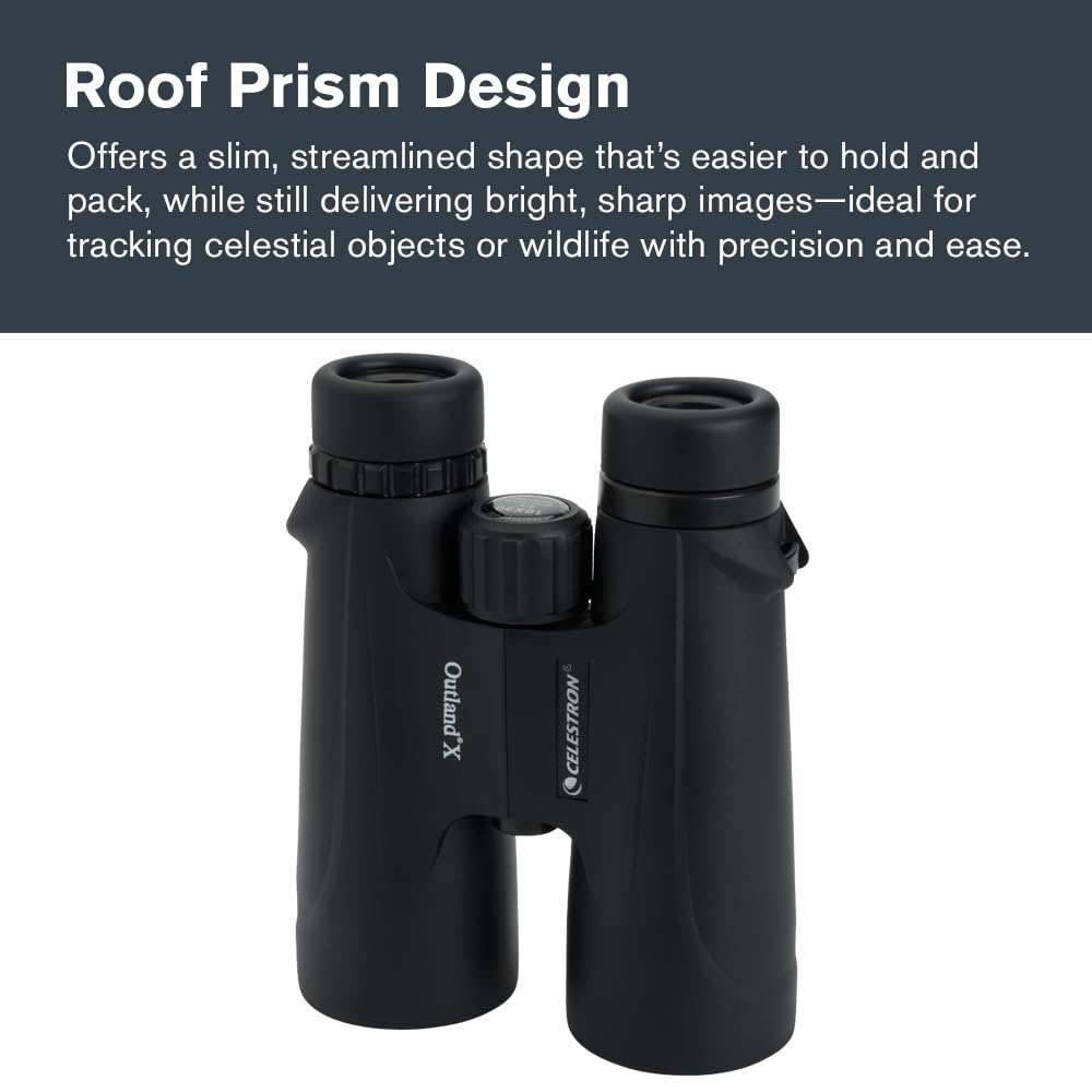 Celestron 71348 10 x 50 Outland X: prismáticos, negro