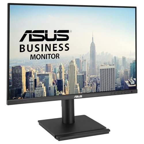 ASUS BE248QF Monitor Profesional de 24.1 Pulgadas, WUXGA 1920 x 1200, IPS, 100Hz, sin Marco, diseño ergonómico, HDMI, Eye Care, luz Azul Baja, antiparpadeo, Montaje en Pared, sostenibilidad