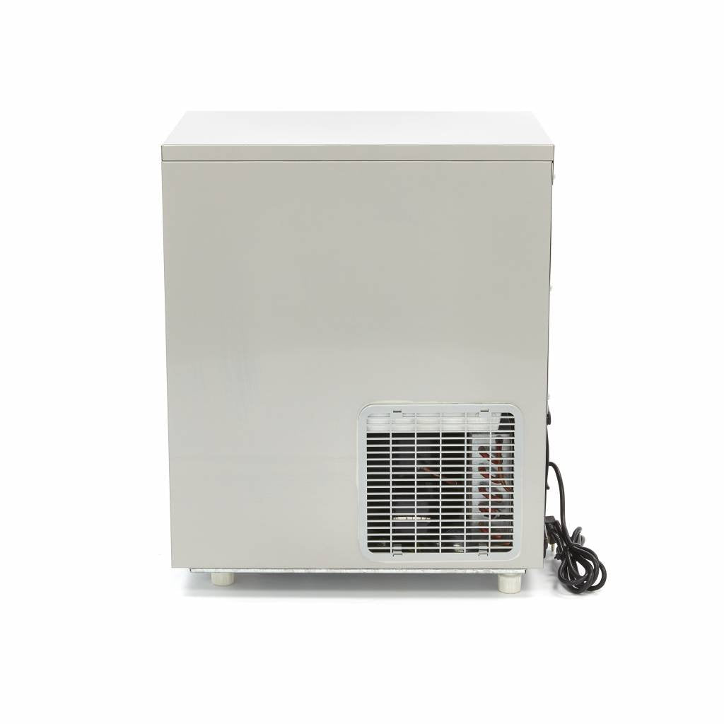 Máquina de cubitos de hielo con espacio de almacenamiento de 5 KG - 24 KG de cubitos de hielo por día - Catering - Máquina de cubitos de hielo de acero inoxidable