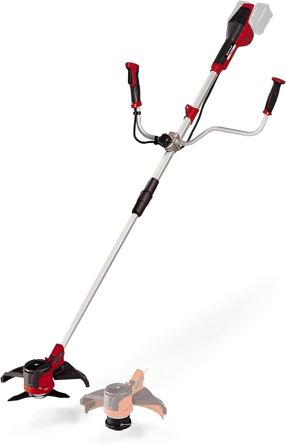 Einhell desbrozadora inalámbrica Agillo - 36/255 BL PXC. 2 x 18 V, sin escobillas, control electrónico de velocidad, hoja de 3 dientes, sistema de bloqueo del eje, sin batería y cargador