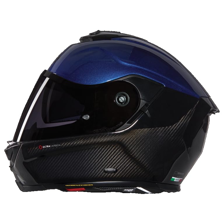 Nolan X-903 Casco, Unisex, Carbón, Azul Oscuro, Negro, Small