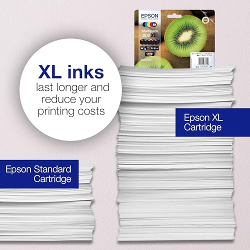 Epson C13T02E74010 - Original Cartuchos de Tinta, Color Multicolor 202 Válido para Epson Expression Premium XP-6000 / XP-6005, Normal