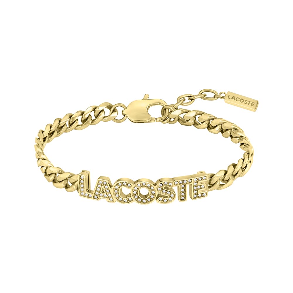 Lacoste Pulsera de cadena para Mujer Colección SCRIPT con cristales - 2040063
