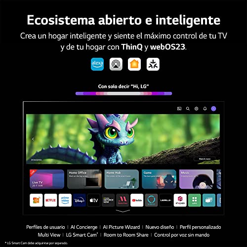 LG OLED55C34LA 55", 4K OLED EVO, Smart TV webOS23, Procesador Máxima Potencia, Dolby Vision, Dolby Atmos, Gaming, Alexa/Google Assistant