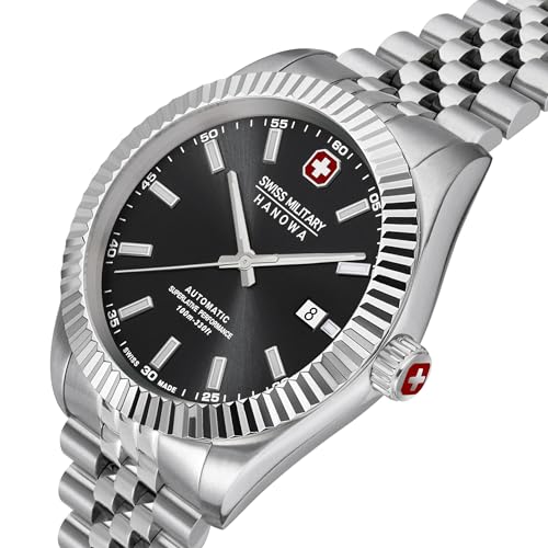 Swiss Military by Chrono Reloj Analógico para Hombres de Suizo automático con Correa en Acero Inoxidable SMWGL0002101