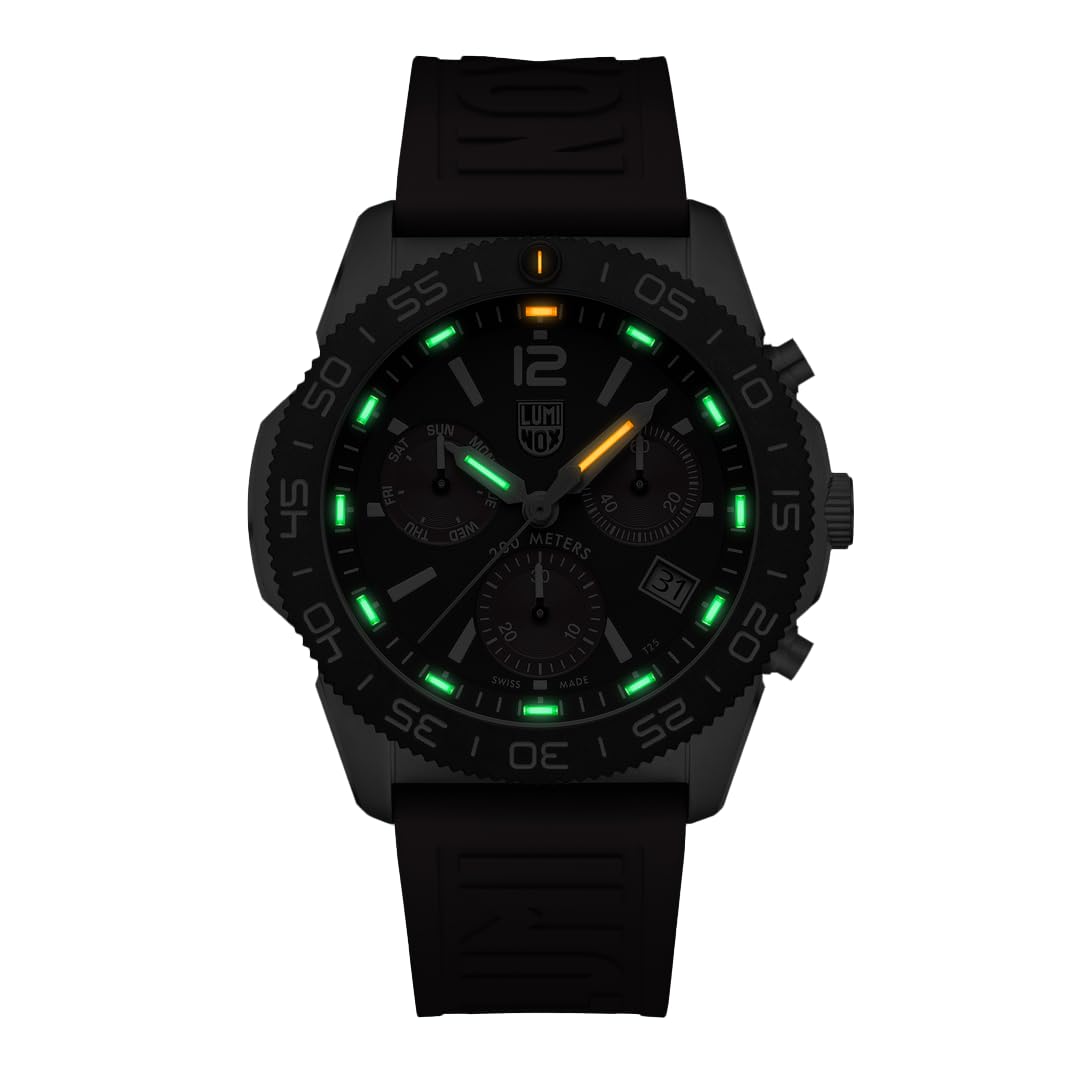 Luminox Reloj Cronógrafo para Hombres de Cuarzo Suizo con Correa en Caucho XS.3155.1