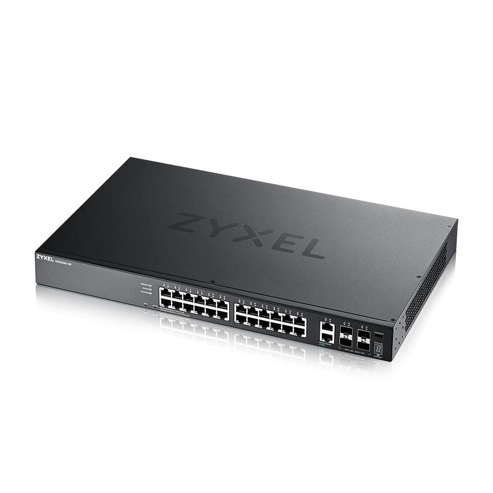 Zyxel 24-Port GbE L3 Access Switch with 6 10G Uplink (XGS2220-30)