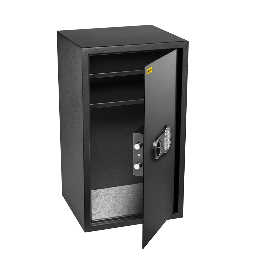HomeSafe HV70E - Caja fuerte con cerradura electrónica, 70x40x36cm (HxWxD), color negro