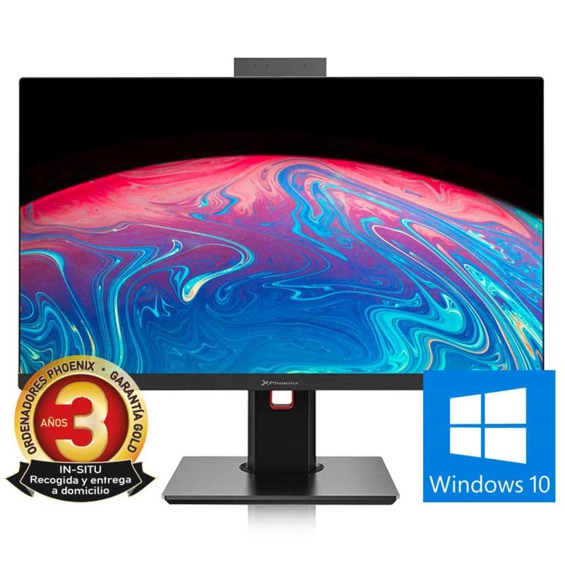 Ordenador PC All In One AIO Phoenix Unity 23.8 Pulgadas FHD Ajustable Altura Y ROTATIVO - Web CAM Intel I5 11400-8GB DDR4-48