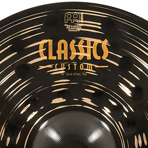 Meinl Cymbals Classics Custom Dark Cymbal Set - Juego de Platillos de Batería con Plato Hihat de 14 pulgadas, 16 Crash y 20 Ride - Bronce B12, Acabado Oscuro (CC141620)