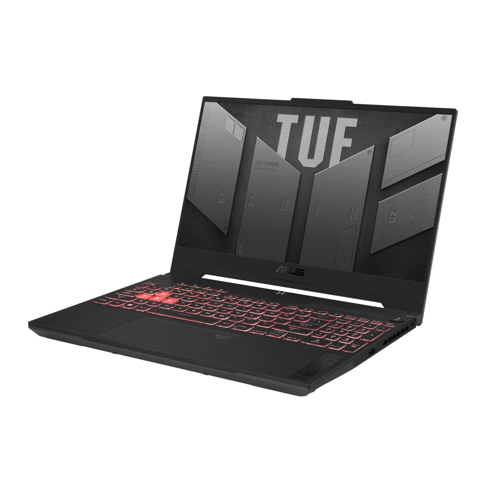 ASUS TUF Gaming A15 FA507XI-LP024 - Ordenador Portátil Gaming de 15.6" Full HD 144Hz (AMD Ryzen 9 7940HS, 32GB RAM, 512GB SSD, RTX 4070 8GB, Sin Sistema Operativo) Gris Meca - Teclado QWERTY español