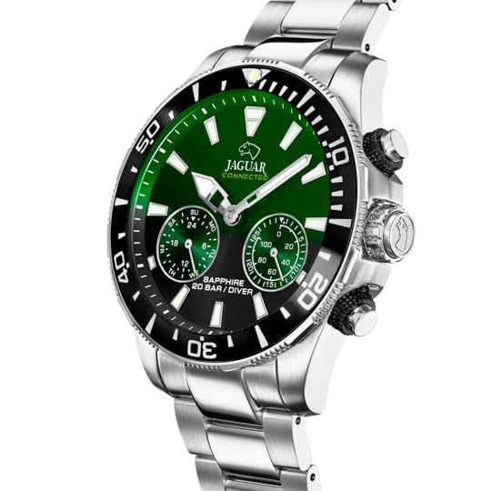 JAGUAR Reloj Hombre J888/5 Smartwatch Caja de Acero Inoxidable 316l Plateado Correa de Acero Inoxidable 316l Plateado