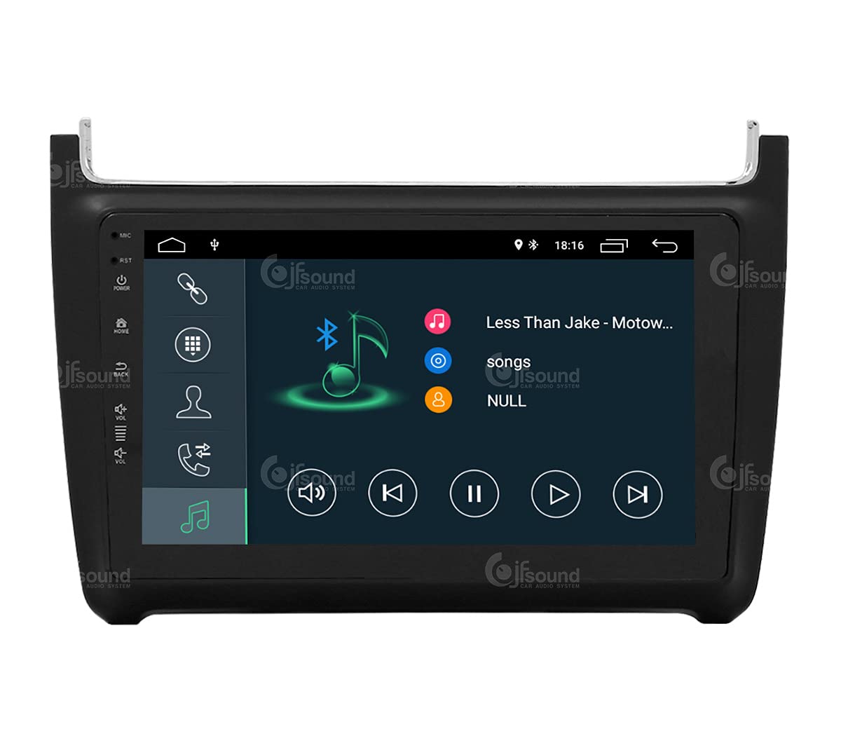 Autorradio de Ajuste Personalizado Compatible con Volkswagen Polo Android GPS Bluetooth WiFi Dab USB Pantalla táctil Full HD 9