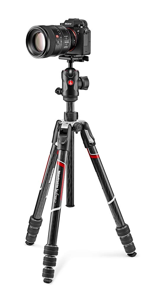 MANFROTTO Trépied Befree Carbone MKBFRTC4GT-BH Avec rotule Ball